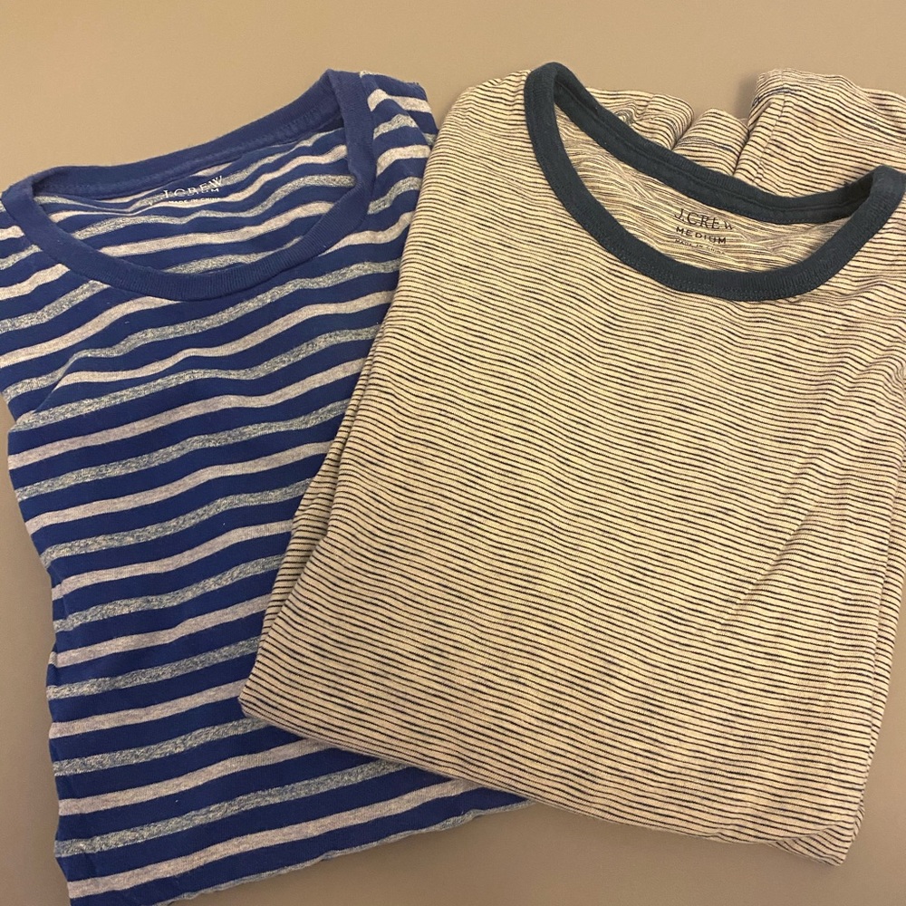 JCREW 2 Striped T Shirts